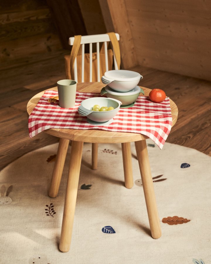 KAVE HOME Dilcia brnebord, rund - natur gummitr (55)