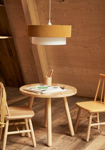 KAVE HOME Dilcia brnebord, rund - natur gummitr (55)