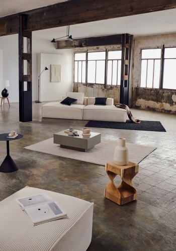 KAVE HOME kvadratisk Hakon sidebord - natur mungurtr (30x30)