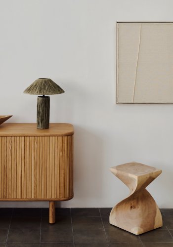 KAVE HOME kvadratisk Hakon sidebord - natur mungurtr (30x30)