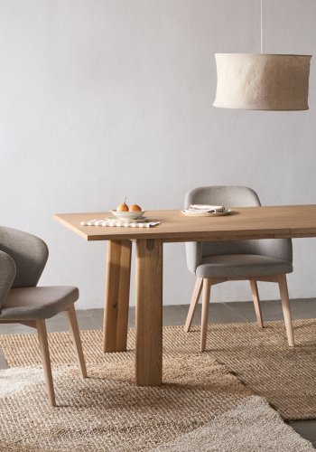 KAVE HOME Maelan ternet tppe i jute og bomuld 160 x 230 cm