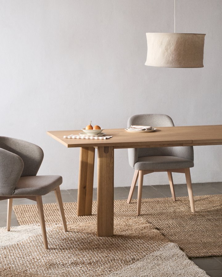 KAVE HOME Maelan ternet tppe i jute og bomuld 160 x 230 cm