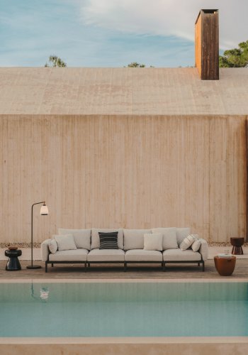 KAVE HOME Sorells pude i beige 45 x 45 cm