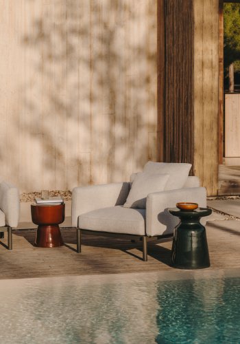 KAVE HOME Sorells pude i beige 45 x 45 cm