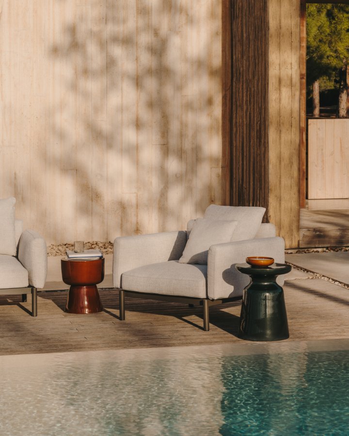 KAVE HOME Sorells pude i beige 60 x 60 cm