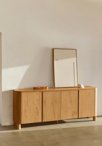 KAVE HOME Salaya sknk i ask krydsfiner, 200 cm x 79 cm