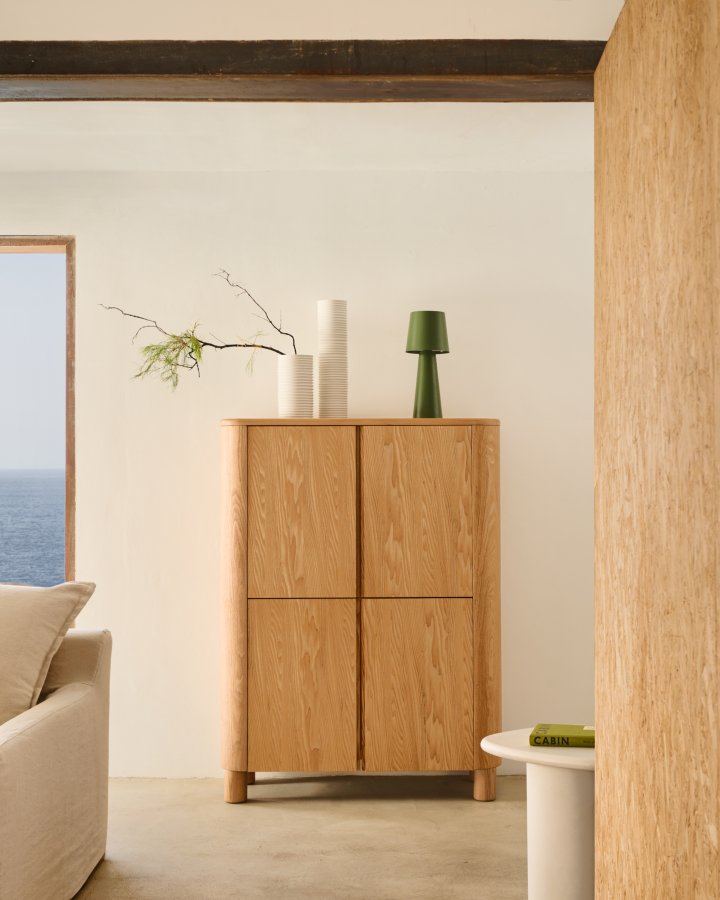 KAVE HOME Salaya hj sknk i ask krydsfiner, 100 x 134 cm