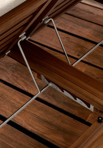 KAVE HOME Turqueta dobbelt liggestol lavet af FSC 100% massivt teaktr