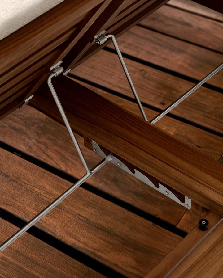 KAVE HOME Turqueta dobbelt liggestol lavet af FSC 100% massivt teaktr