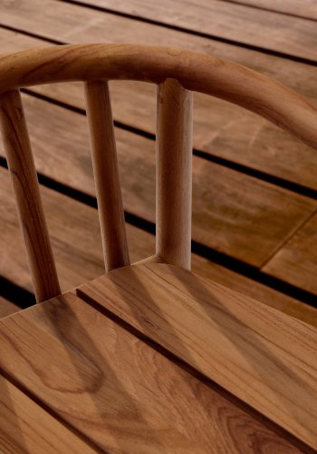 KAVE HOME Turqueta udendrs skammel lavet af FSC 100% massivt teaktr, hjde 65 cm