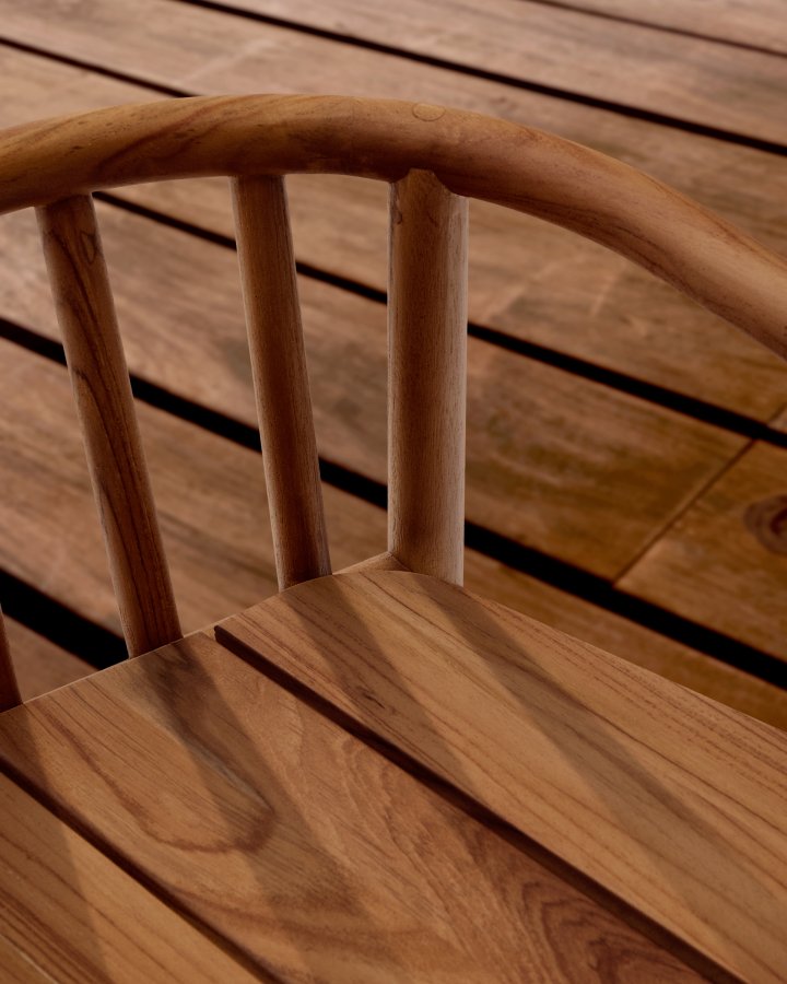 KAVE HOME Turqueta udendrs skammel lavet af FSC 100% massivt teaktr, hjde 65 cm