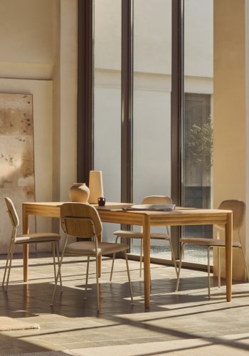 KAVE HOME Lenon udtrksbord i naturligt FSC Mix Credit massivt egetr og finer 200(280)x90