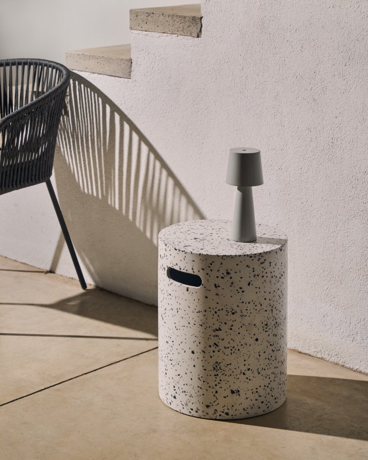 KAVE HOME Jenell havebord - hvid terrazzo (35)