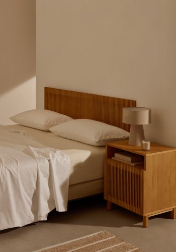 KAVE HOME Beyla sidebord, m. 1 lge og rum - natur egefinér og egetr (53x62)