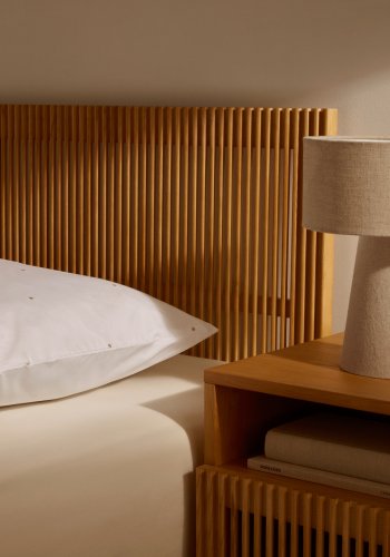 KAVE HOME Beyla sengegavl - natur asketr (til 160 cm senge)