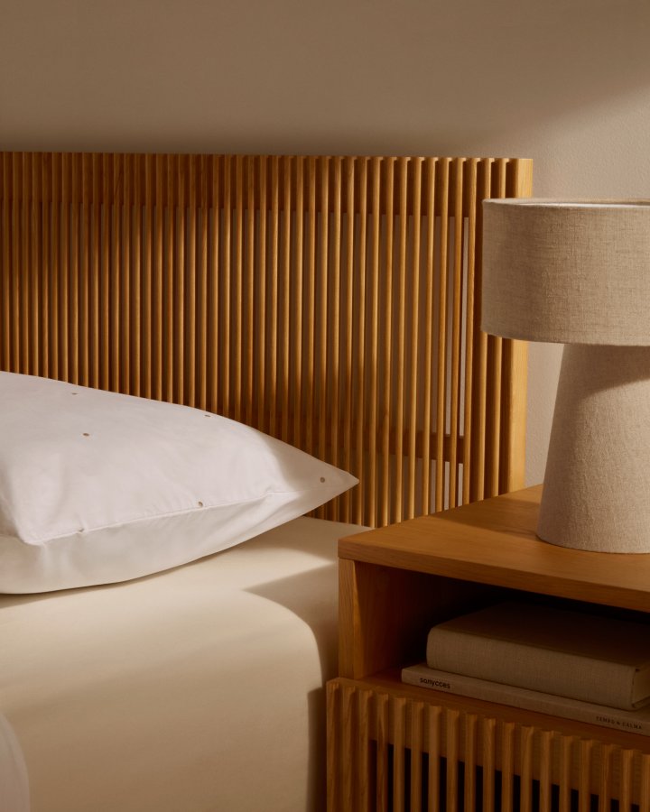 KAVE HOME Beyla sengegavl - natur asketr (til 160 cm senge)