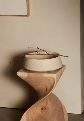 KAVE HOME kvadratisk Hakon sidebord - natur mungurtr (30x30)