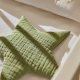 KAVE HOME Laily stjerneformet, grn pude lavet af 100% kologisk bomuld, 30 x 30 cm