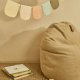 KAVE HOME Vicka puf i beige bouclé, 70 cm