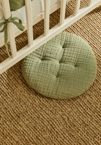 KAVE HOME Laily grn pude lavet af 100% kologisk bomuld, Ã˜30 cm