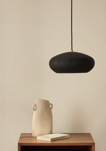 KAVE HOME Inda metalloftslampe i sort finish, 30 cm