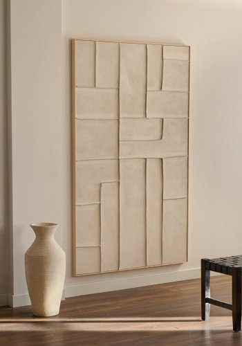 KAVE HOME Pria hvid, papmaché vase, 72 cm