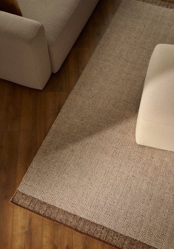 KAVE HOME Nifelia beige uld jacquard tppe, 200 x 300 cm