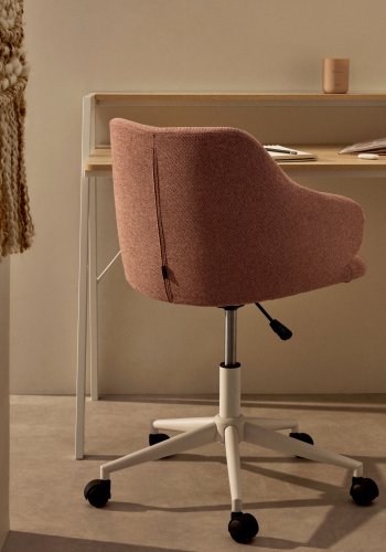 KAVE HOME Einara kontorstol, m. armln - lyserd stof og polypropylen