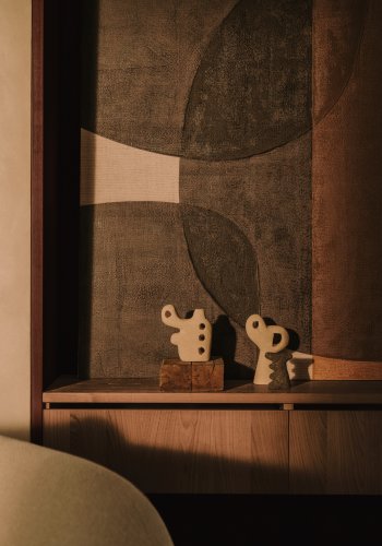 KAVE HOME Arif skulptur - beige sten (H:20cm)