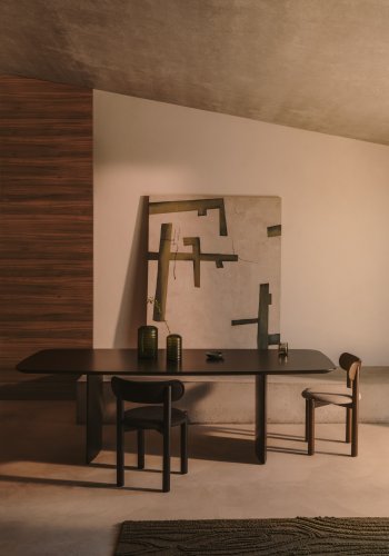 KAVE HOME Fida, grn abstrakt lrred, 180 x 140 cm