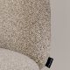 KAVE HOME Minda stol i tyk beige chenille og stlben i beige finish, FSC Mix Credit