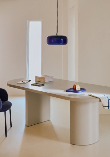 KAVE HOME Nealy bord i lakeret MDF i ecru finish, 200 x 100 cm