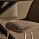 KAVE HOME Aimin spisebordsstol - brun chenille stof og mat beige stl