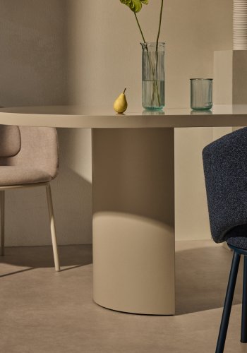 KAVE HOME Nealy bord i lakeret MDF i ecru finish, 240 x 100 cm