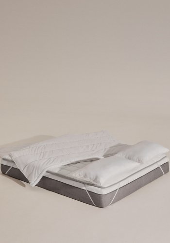 KAVE HOME Atra rullemadras - 70% dun og 30% fjer (til 180cm seng)