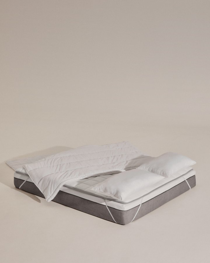 KAVE HOME Atra rullemadras - 70% dun og 30% fjer (til 180cm seng)