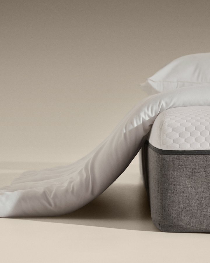 KAVE HOME Atra rullemadras - 70% dun og 30% fjer (til 180cm seng)