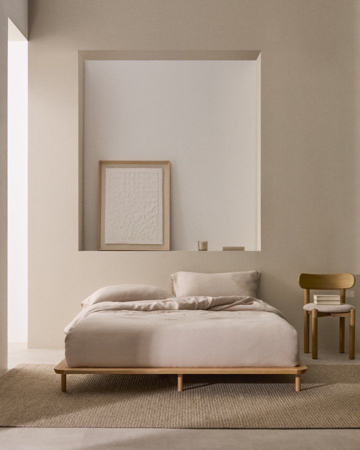 KAVE HOME Anielle sengeramme - natur asketr (160x200)