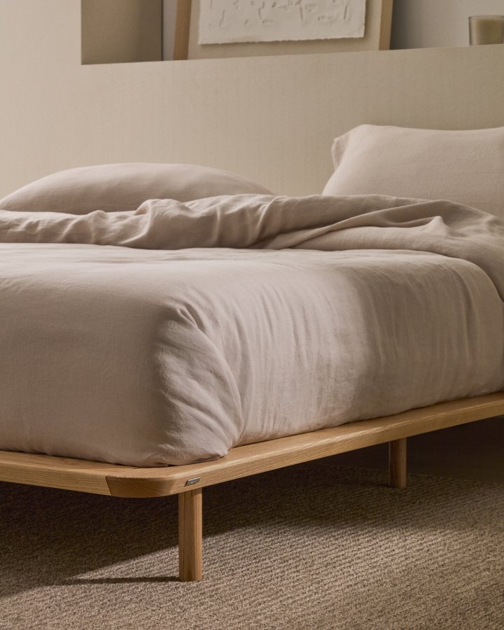 KAVE HOME Anielle sengeramme - natur asketr (160x200)