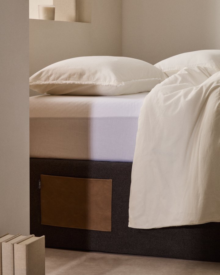 KAVE HOME Matters foldesofa, m. opbevaring - sort stof (til en 140x190 cm madras)