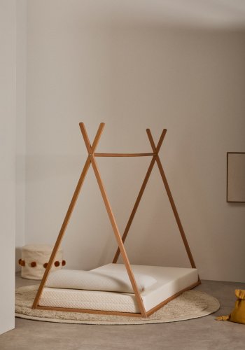 KAVE HOME Valery Adaptive Foam madras, til Maralis tipi brneseng - hvid stof (90x190)