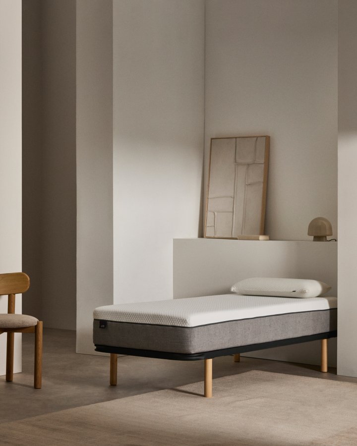 KAVE HOME Talo sengebund uden ben, m. lameller - gr metal (80x200)