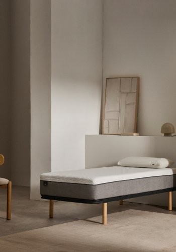 KAVE HOME Talo sengebund uden ben, m. lameller - gr metal (90x190)