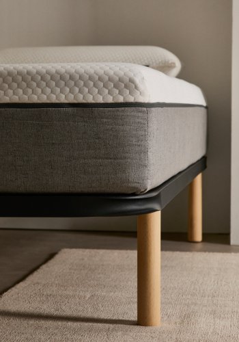 KAVE HOME Talo sengebund uden ben, m. lameller - gr metal (90x200)