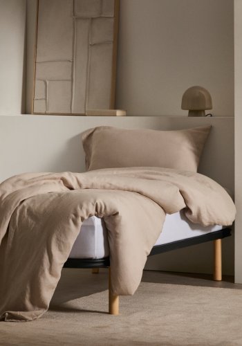 KAVE HOME Talo sengebund uden ben, m. lameller - gr metal (80x200)