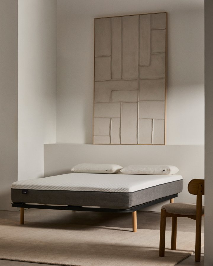 KAVE HOME Talo sengebund uden ben, m. lameller - gr metal (140x190)