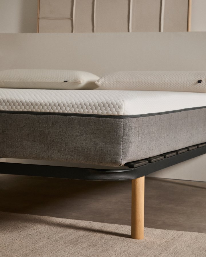 KAVE HOME Talo sengebund uden ben, m. lameller - gr metal (150x190)