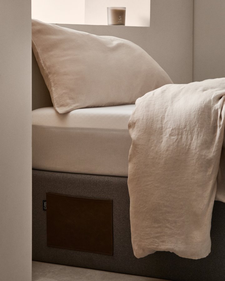 KAVE HOME Matters foldesofa, m. opbevaring - sort stof (til en 90x190 cm madras)