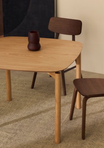 KAVE HOME Indara spisebord, rektangulr - natur askefiner (100x100)