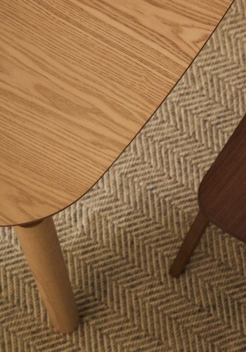 KAVE HOME Indara spisebord, rektangulr - natur askefiner (100x100)